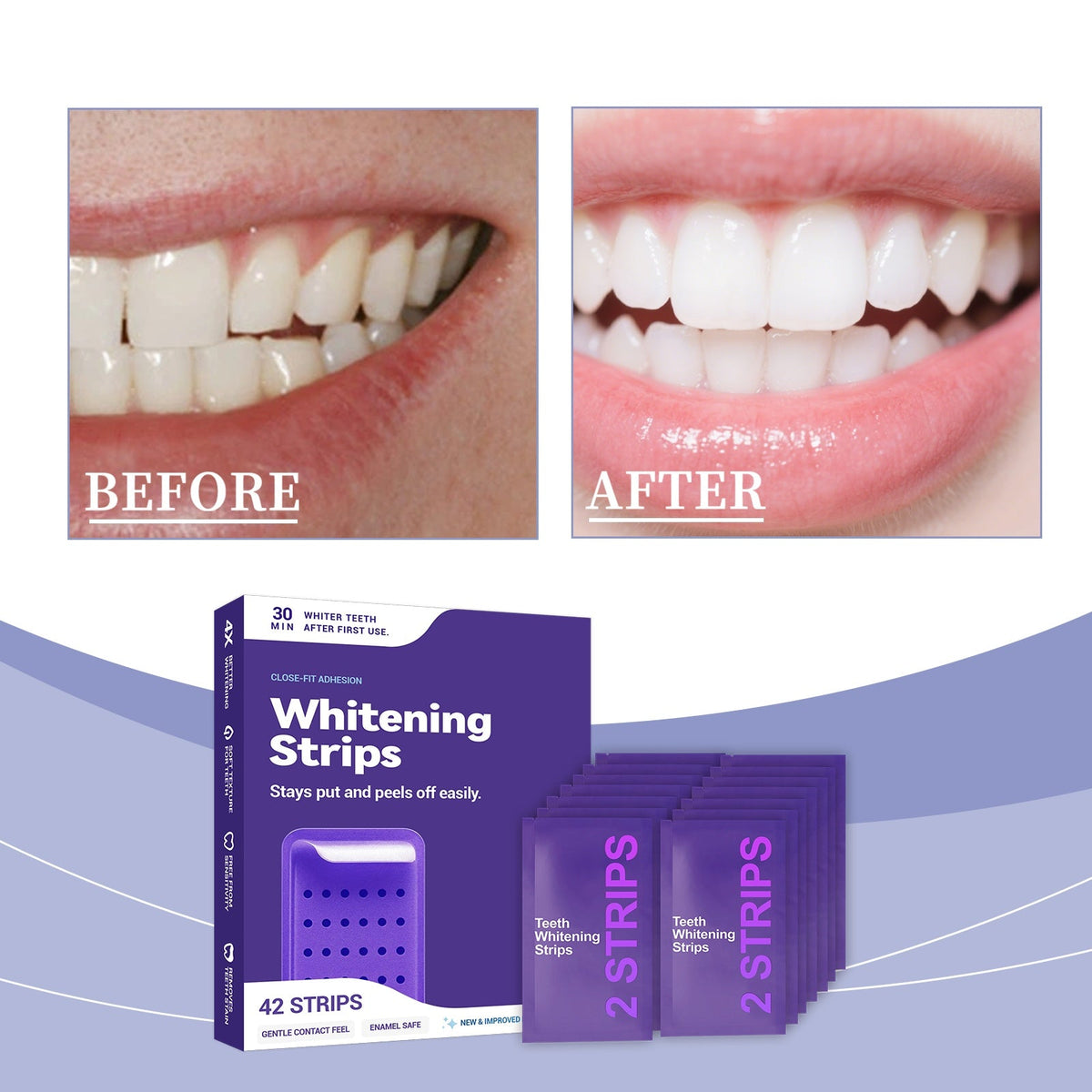 Purple Whitening Toothpaste 21pcs 1box